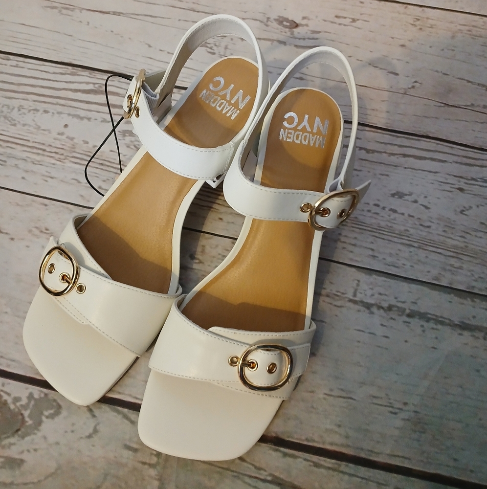 Madden NYC Women's Adelade Sandals White Size 11 - Picture 5 of 11